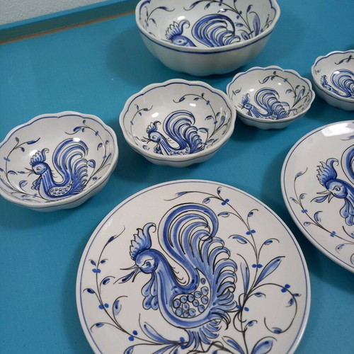 Vintage handmade dish set used from Portugal