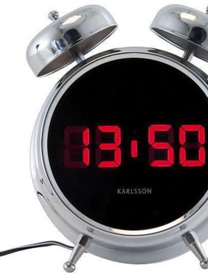 Karlsson Digibell digital alarm clock used, retro design