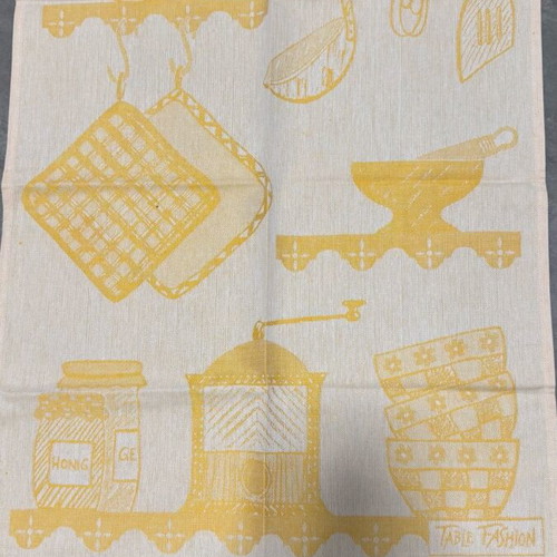 Kitchen towel new, 50x75 cm, cotton and linen