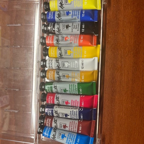 Tempera set in excellent condition
