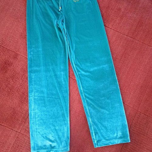 Velour pants Mango like new, turquoise