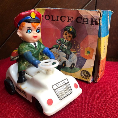 Elvip Police Car wind-up toy used