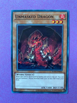 Unmasked Dragon Yu-Gi-Oh! Card 1st Edition Near Mint