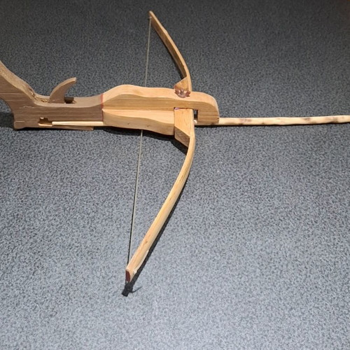 Handmade Wooden Children's Crossbow 45cm with Arrow like new
