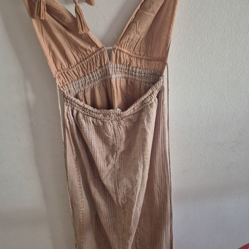 Boho long dress used, beige