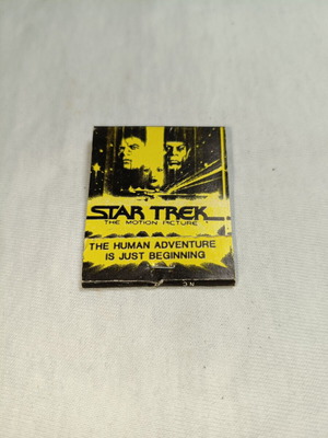 Star Trek σπάνιο παλιό αμερικάνικο διαφημιστικό φυλλαράκι σπίρτων αχρησιμοποίητο