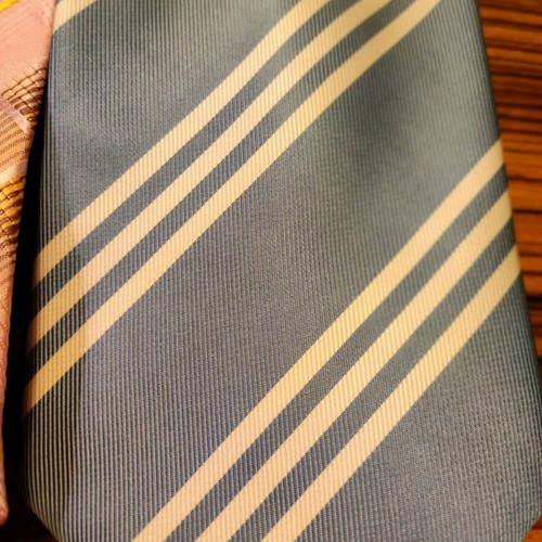 Dei Condotti ties used, set of 2, silk and microfibre