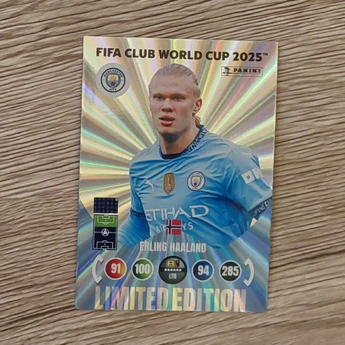 Panini FIFA Club World Cup 2025 Adrenalyn XL Erling Haaland Limited Edition Card new