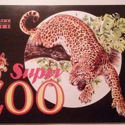 Panini Super Zoo 1975 album used, completed
