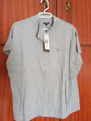 Best Mountain knitted short-sleeve cardigan new, gray, size 3