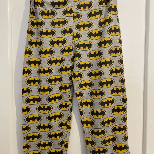 Batman pyjama bottom used, size 8-9, grey and yellow