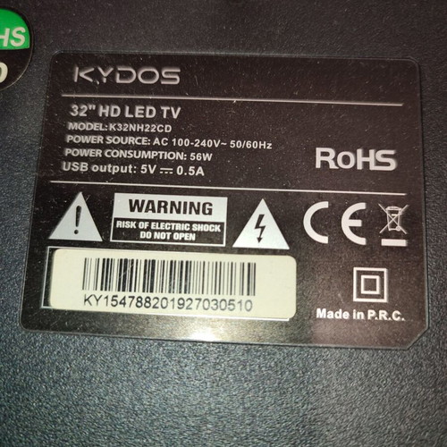 Kydos TV stand like new for model k32n22cd with screws