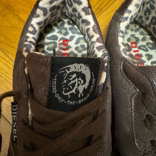 Diesel sneakers brown, worn once, size 40
