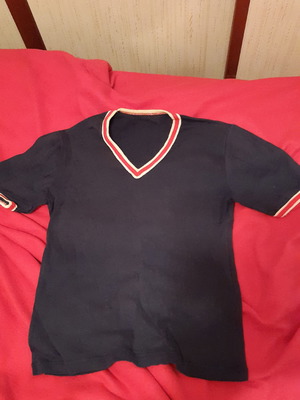 Памучна тениска синя размер S/M в много добро състояние