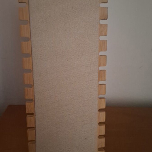 Jewelry stand like new, wooden with velvet lining, beige