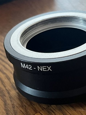 M42 to Sony E (NEX) Adapter like new, metal construction