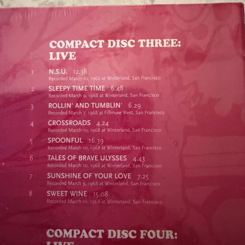 Cream Those Were The Days CD box set new, rock