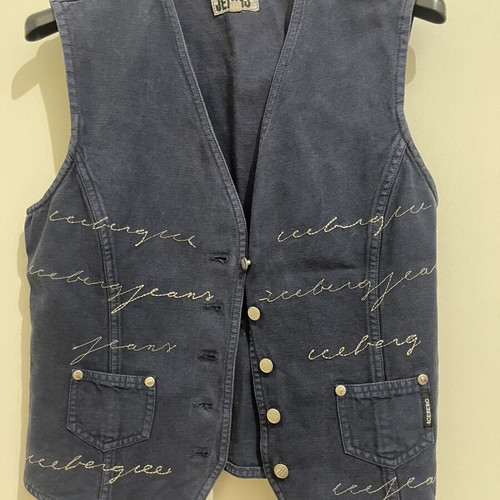 Iceberg Jeans vest top dark blue like new