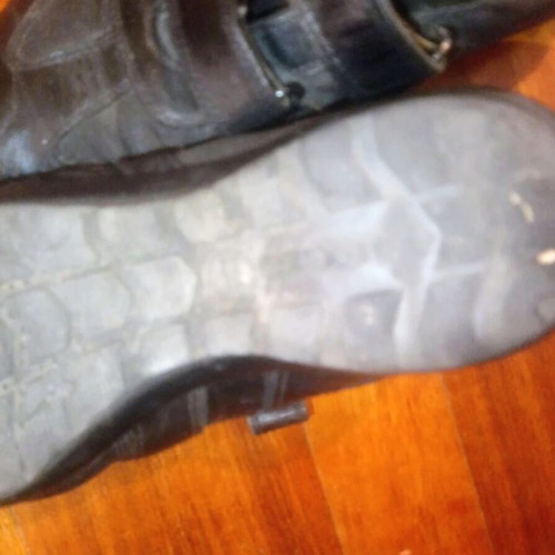 Geox men's shoes size 43 like new, black leather