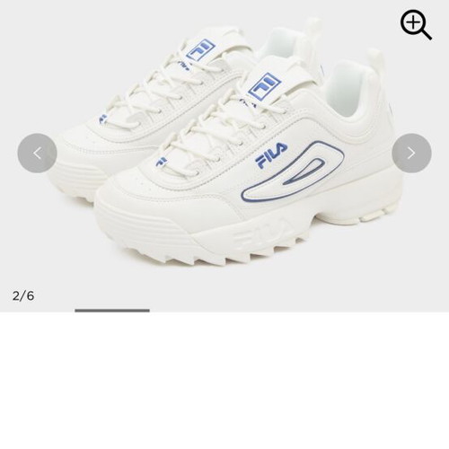 Fila Disruptor sneakers, size 39.5, white