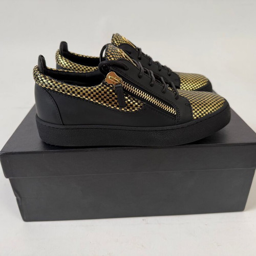 Giuseppe Zanotti May London men's shoes new, black and gold, size 39-40