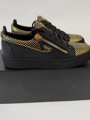 Giuseppe Zanotti May London men's shoes new, black and gold, size 39-40