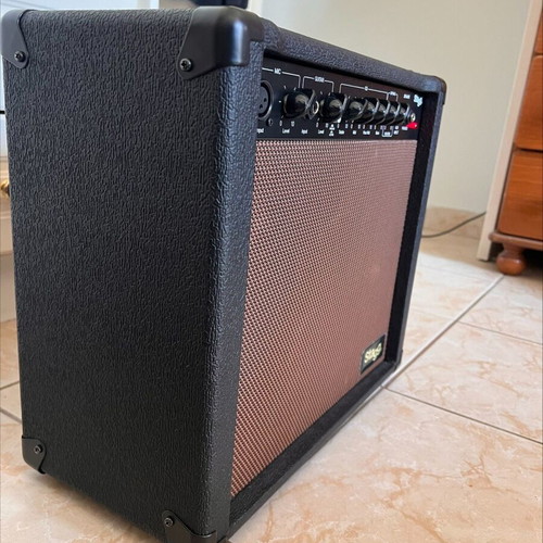 Stagg 20W Acoustic Guitar Amplifier with Spring Reverb like new