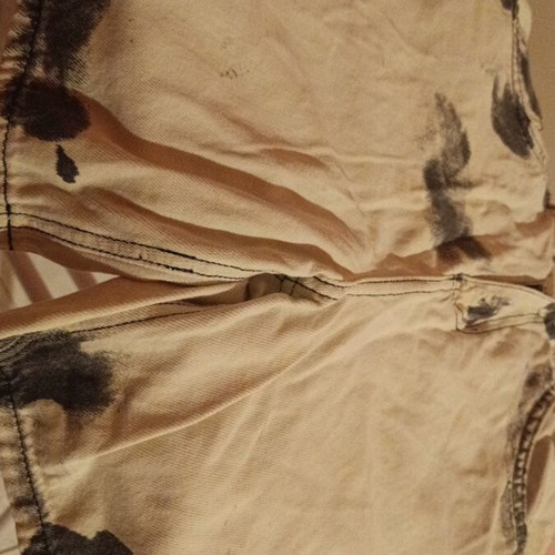 Pink Woman high-waisted women's denim shorts like new, white