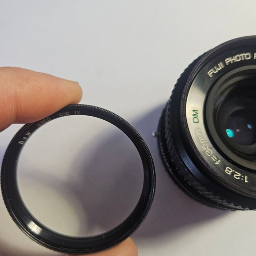 Fujica EBC Fujinon-W 35mm f/2.8 lens like new with adapter and UV filter