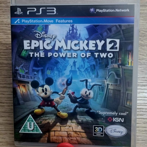 Epic Mickey 2 The Power of Two PS3 game like new, Disney