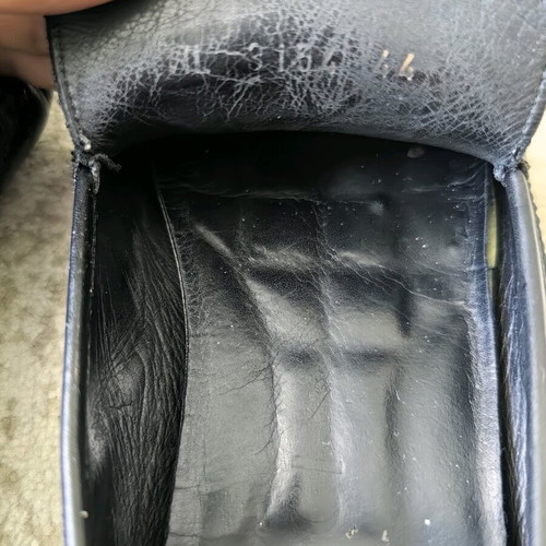 Gucci vintage loafers used, size 44, black