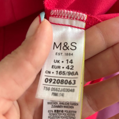 Marks & Spencer oversized fuchsia jacket XL like new