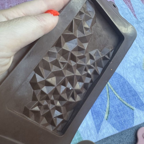 Silicone molds for candles like new, set of 7 chocolate designs