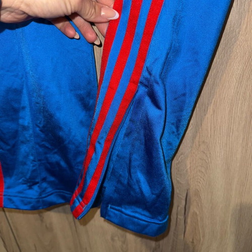 Adidas tracksuit S authentic like new, blue and red with zipper