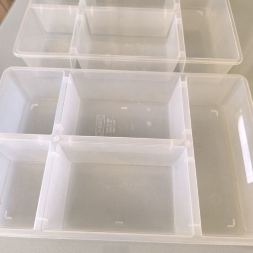 IKEA drawer organizers set of 2 with 5 compartments used