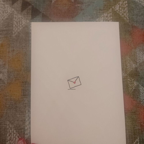Card for mom new with red envelope for celebration or birthday