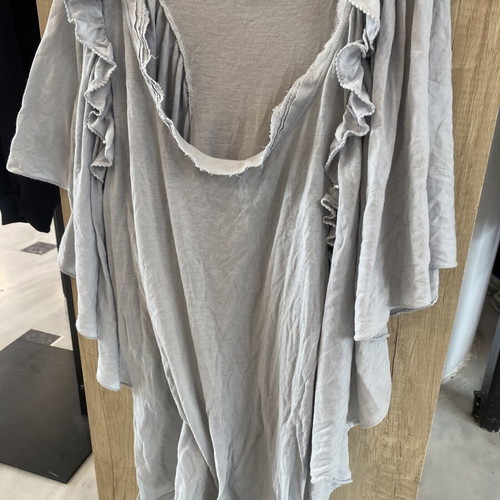 Blouse made of organic cotton, like new, gray color