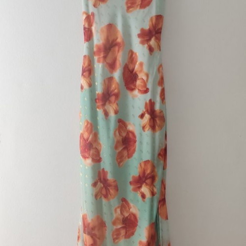 Abstracto dress used, satin print, size S