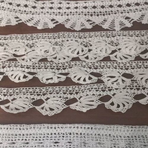 Lace for pillowcases new, set of 4 pairs