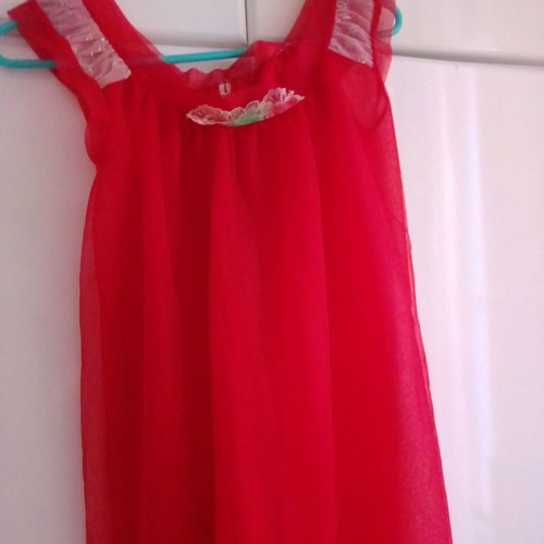 1970 England tulle baby doll - S