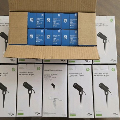 Appthelight ip65 garden lights pack of 10 with 2700k dimmable bulbs
