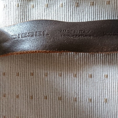 Diesel women's belt genuine leather 90/36 like new brown adjustable