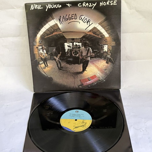 Neil Young + Crazy Horse Ragged Glory vinyl used, rock