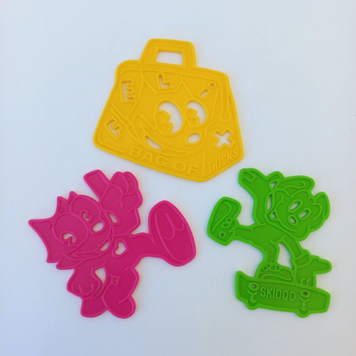 Felix the Cat stencil set of 3 from Wendy's like new, 90's collectible