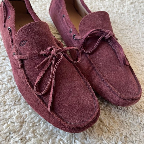 Chicago burgundy moccasins used with defect, unworn
