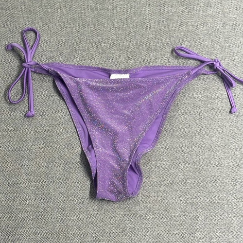 H&M Lilac Bikini Bottom with Silver Thread New