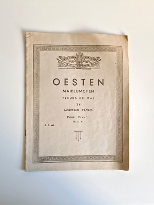 Theodor Oesten Maiblümchen Opus 61 βιβλίο παρτιτούρες πιάνου