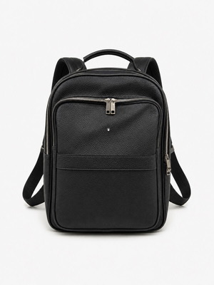 Montblanc leather backpack new, black
