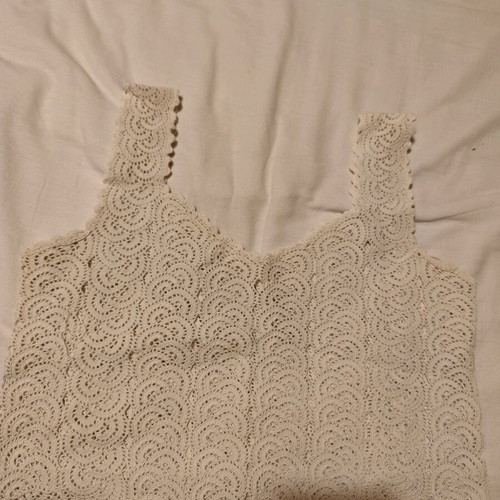 Handmade knitted tops new, pack of 4 white and cream