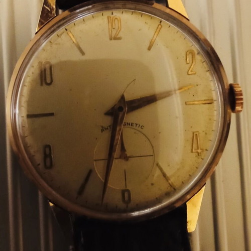 Swiss Dress Watch 1940s-50s used, manual wind, gold tone